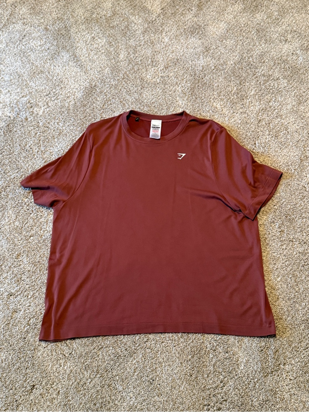 Gymshark Athletic T-Shirt Brown Short Sleeve